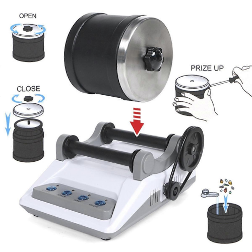 Electric Gem Polishing Machine Fun Physics Science Experiment Set DIY Stone Polishing Machine Test 2