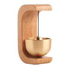 Magnetic Wood Doorbell Chime for Refrigerator and Iron Door, Clear Audible Sound, Durable Wood Brass Build