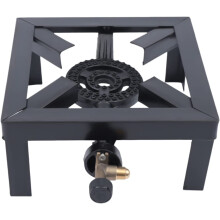 Portable Gas Stove 20PSI Single Burner with Durable Iron Burner for Outdoor Cooking and Camping