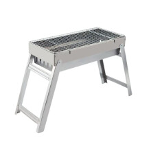 Portable Charcoal Grill for Outdoor Cooking, Compact Camping BBQ Grill for Patio and Backyard, 14.1x7.8x11.8in