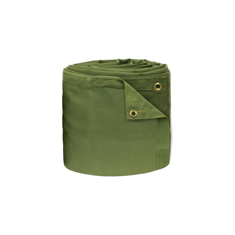Heavy Duty Canvas Tarp 8X15 Ft, Water Resistant Breathable Fabric With Brass Grommets For Camping 9045646512402