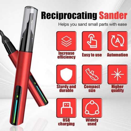 Electric Reciprocating Sanding Pen,Reciprocating Sander,USB Quick Charging 1
