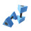 Limei triangular aquatic dumbbells set of 2 2