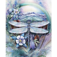 Diamond Painting Kit 5D Full Round Dragonfly 45x60cm DIY Embroidery Art Home Decor Complete Starter