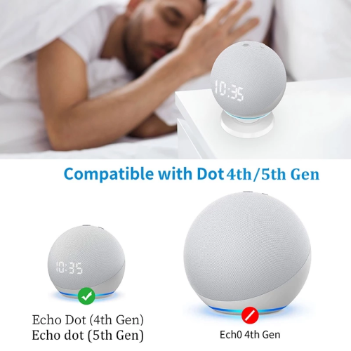 Desk Mount for Echo Dot 5th & 4th/Max Gen Space Saving Clutter-Free Dot Accessories 1