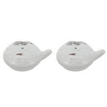 Porcelain Ink Water Pot Set for Calligraphy, Handmade Green Celadon with Precise Water Control 2pcs