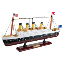 Titanic Model 1/680 Scale Solid Basswood Wooden Cruise Replica 14 Inch ReadyToUse Display