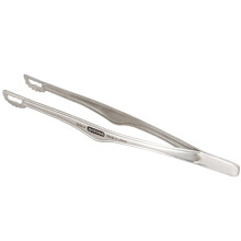 2 in 1 Stainless Steel Cooking Tongs with Spatula, 304 Heavy Duty Steak and BBQ Clip, Easy Clean Grip