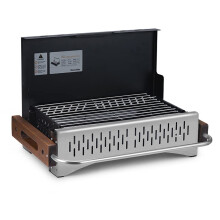 Portable Charcoal Grill, Foldable Stainless Steel BBQ for Camping, Durable and Easy Clean