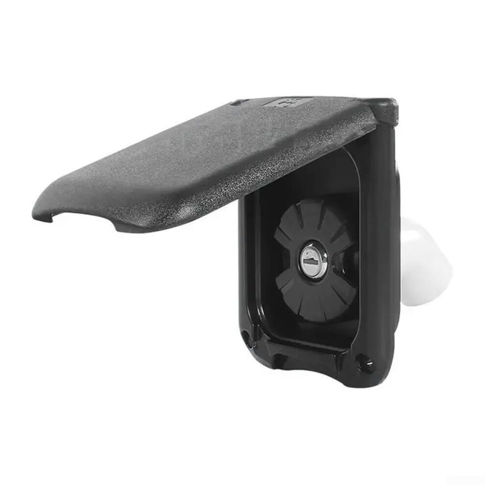 Rv Fresh Water Inlet With Magnetic Cover And Lock, Gravity Water Fill Hatch For Camper Motorhome Black 9045646513485