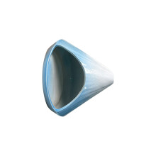 Elegant earthenware Scent Base Featuring Built In-cyan blue