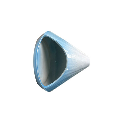 Elegant earthenware Scent Base Featuring Built In-cyan blue