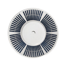 Waterproof Round Sun Powered Flag Mount Light 136 LEDs-White