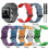 Pulseira de silicone monocromática compatível com Garmin Approach S20. Pulseira de pulso moderna e elegante. 3