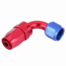 AN10 Hose End Fitting 90 Degree Fuel Line Adapter Red and Blue Aluminum LeakProof  Pressure