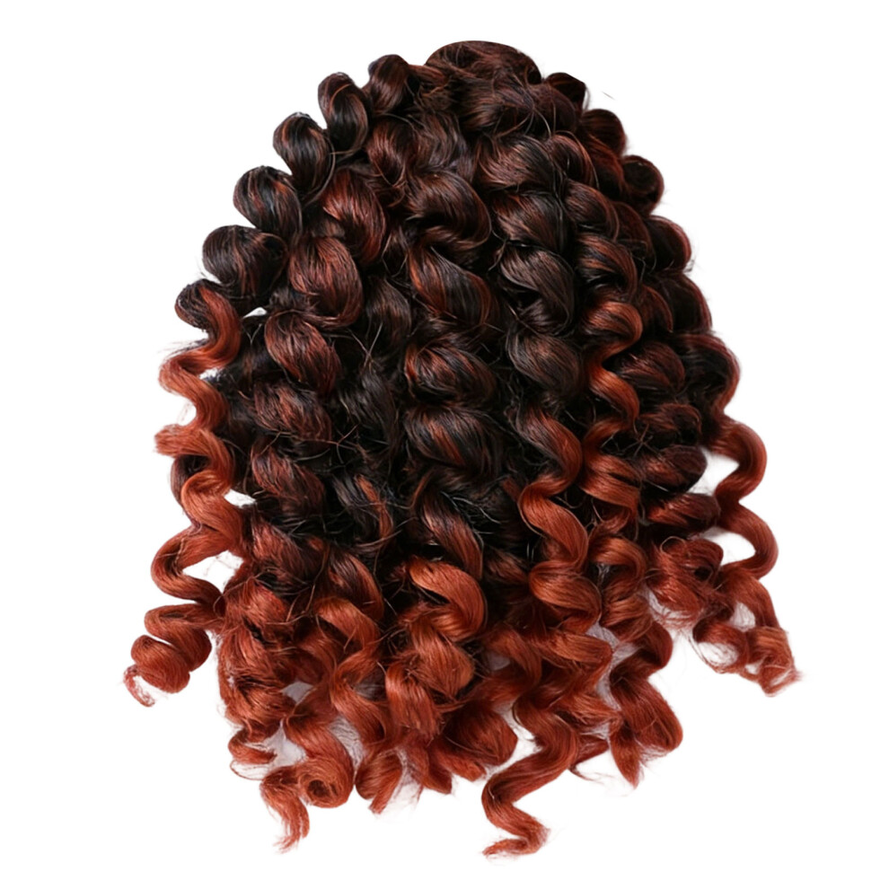 Unisex Wigs Secure Synthetic Coiled Curls Dreadlocks Hairpiece With-F
