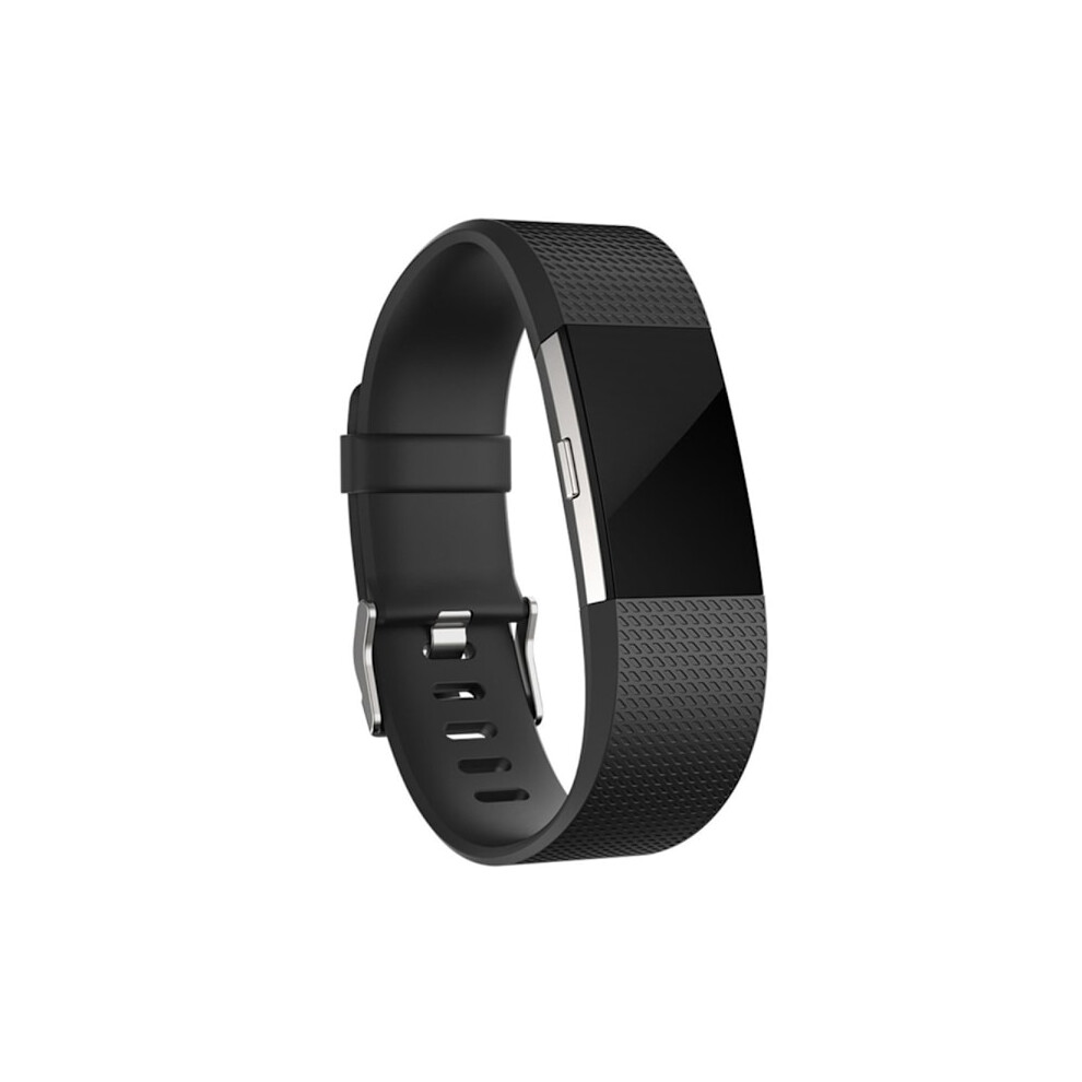 Silicone Strap Compatible With Fitbit Charge 2 Black 9301715091750