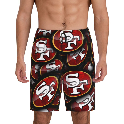Ανδρικό κοντό παντελόνι πιτζάμας SF49ers με λογότυπο ομάδας