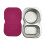 Leak Proof Nonrust Steel Condiment Container With 2-Rose Red 1