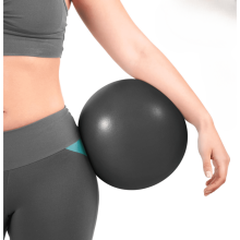 Minge Pilates de 9 inch cu minge gonflabilă din paie pentru exerciții de yoga