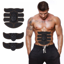 Stimulator abdominal, aparat de antrenament muscular, toner cu baterii pentru bărbați și femei