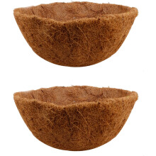 WOVTE2 st 16" rund kokosfiberfoder för krukor, kompatibel med