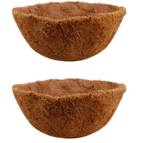 WOVTE2 st 16" rund kokosfiberfoder för krukor, kompatibel med