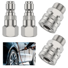 Kit de raccordement rapide pour nettoyeur haute pression M22-14 mm Ă 3/8 pouce