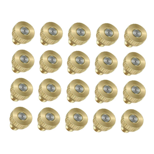 Brass misting nozzles replacement heads 20 pack .2mm