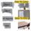 Foldable 3 Panel Desk Privacy Panel Divider for Home Office, Polyester Noise Reduction, Easy Clean 3