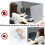 Foldable 3 Panel Desk Privacy Panel Divider for Home Office, Polyester Noise Reduction, Easy Clean 4