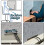 Foldable 3 Panel Desk Privacy Panel Divider for Home Office, Polyester Noise Reduction, Easy Clean 5