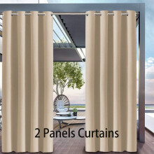 WSYW2Panels100"x108" Ekstra Vandtætte Udendørsgardiner til Terrasse