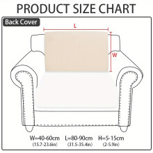 (Off White, Chaise Cover (XXL)) 1pc Solid Color Easy Diagonal Stripe Elastic Sofa Cover, Suitable for All Seasons, Anti-Pet Scratch, Machine