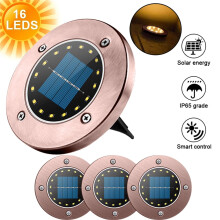 HAOAN Solar Ground Lights16LED Wodoodporne oświetlenie zewnętrzne do -