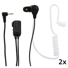Juego de auriculares para radio bidireccional, compatible con VOX y PTT