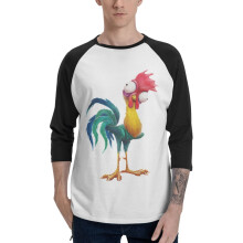 Moana Herr Raglanärmar Baseboll T-shirts Bomull Klassiska Långa T-shirts