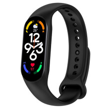 Silikonový náramek kompatibilní s Xiaomi Mi Band7, černý