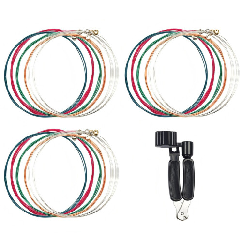 Folk Guitar Strings Acoustic Folk Guitar-3 colorful strings