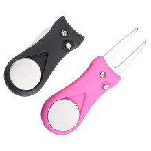Golf divot repair tool ABS aluminum alloy 2 pcs