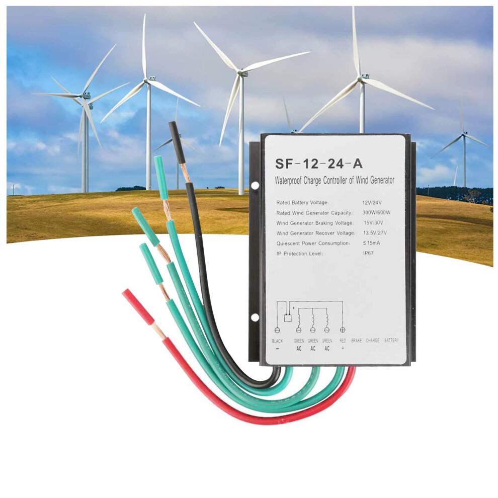 12V 24V Waterproof Wind Turbine Generator Controller 300W 600W Regulator For Solar Street Light 9045646502434