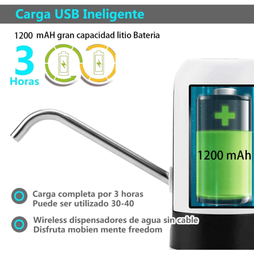 Electric Water Dispenser, Automatic Pump, USB Rechargeable, One-Click Automatic Switch, Fast Drink Pumping 1