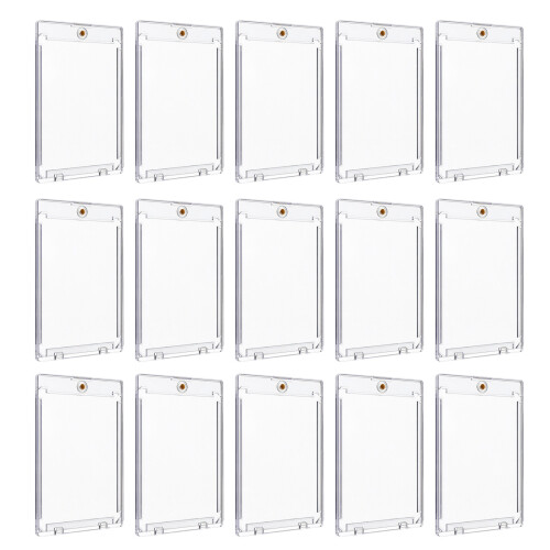 15pcs Thick Magnetic Card Protectors With Sun Resistance Feature