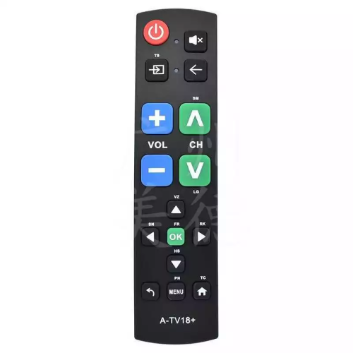 A-tv18 + Yunfeng Suitable for Seniors, Enhanced Learning Remote Control, TV Remote Control for the Elderly 1