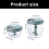 Multipurpose Manual Garlic Mill, Detachable, Space-Saving Kit Chen 2