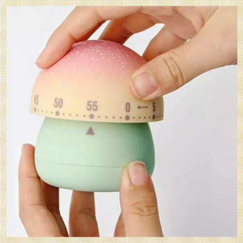 [1fnejakblh.ph] Chen Mushroom Shaped Mechanical Timer Kit for Children, Ideal for Classroom, Home Study and Kitchen. 1