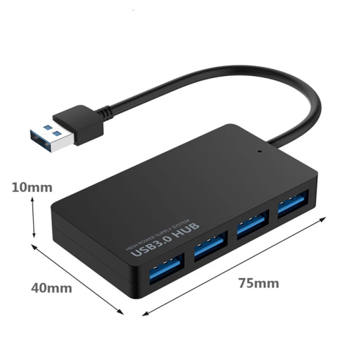 USB C 3.0 Hub Multi Splitter Type 4 Ports Multiple Expander Computer Accessories for Laptop PC 2