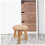 Wood Step Stool Solid Wood Stability Small Wooden Step Stool for Bathroom and Kids Sink 2