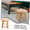Wood Step Stool Solid Wood Stability Small Wooden Step Stool for Bathroom and Kids Sink 4