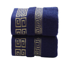 Hotel Quality Soft Absorbent Bath Towels Set 2pcs Black Thick QuickDry Cotton Bathroom Towels